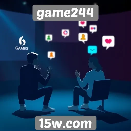 recursos de funcionalidade social no game244 em destaque